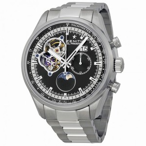 Zenith El Primero Grande Date Automatic Black Dial Stainless Steel Men's Watch 032160404721M2160