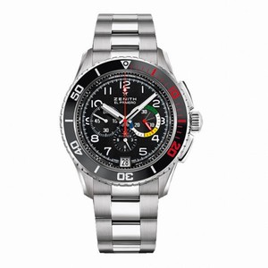 Zenith El Primero Stratos Flyback Black Dial Chronograph Automatic Men's Watch 03206140521M2060