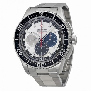 Zenith El Primero Stratos Flyback Chronograph Automatic Silver Dial Stainless Steel Men's Watch 03206640569M2060