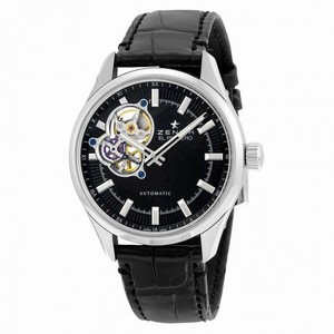 Zenith El Primero Synopsis Automatic Black Dial Black Leather Men's Watch 032170461321C714