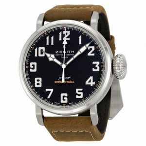 Zenith Pilot  20 Extra Special Black Dial Brown Leather Men's Watch 032430300021C738