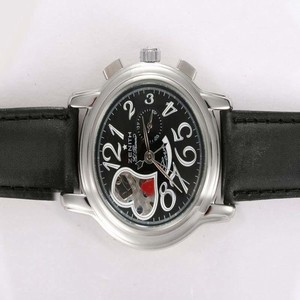 Zenith Star 03.1230.4021/21.C545 40mm Womens Black Crocodile Leather Strap Watch