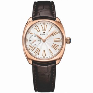 Zenith Star Silver Diamond Dial 18kt Rose Gold Automatic Ladies Watch 18197068101C725