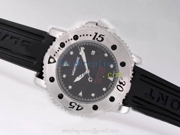 Montblanc Sport Chronograph 35777 Black Dial 38mm Stainless Steel Case Watch